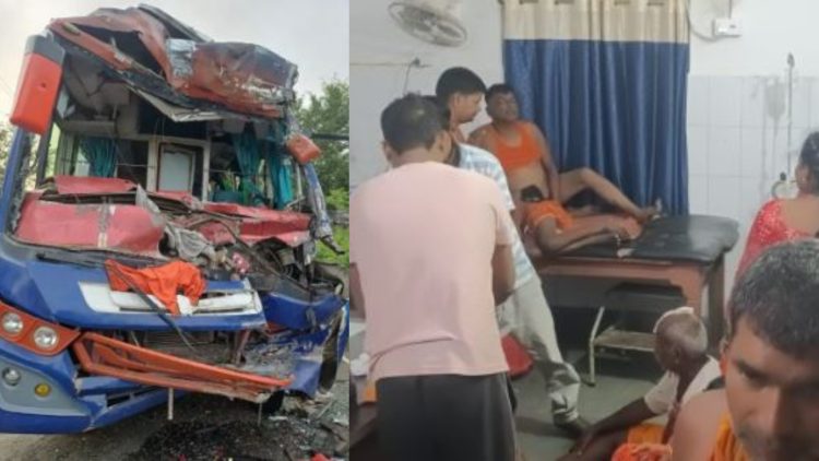 कोडरमा में कांवरियों से भरी बस पलटी-तीन की दर्दनाक मौत, दर्जनभर से ज्यादा घायल