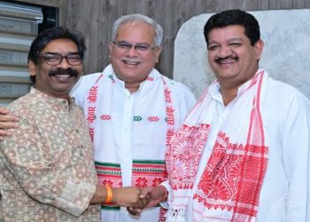 सीएम हेमंत सोरेन से छत्तीसगढ़ के पूर्व सीएम भूपेश बघेल और अजय शर्मा ने की मुलाकात