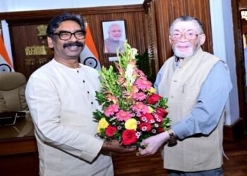 CM Hemant Soren ने राज्यपाल संतोष गंगवार से की मुलाकात