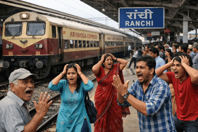 Tragic accident at Ranchi railway station, woman dies after being hit by Kriya Yoga train