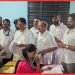 Congress in-charge K. Raju inspected several polling stations in Ranchi.