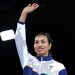 Asian Games 2026 me women's 75kg boxing category me gold medal jitne ke baad khushi manati Lovlina Borgohain