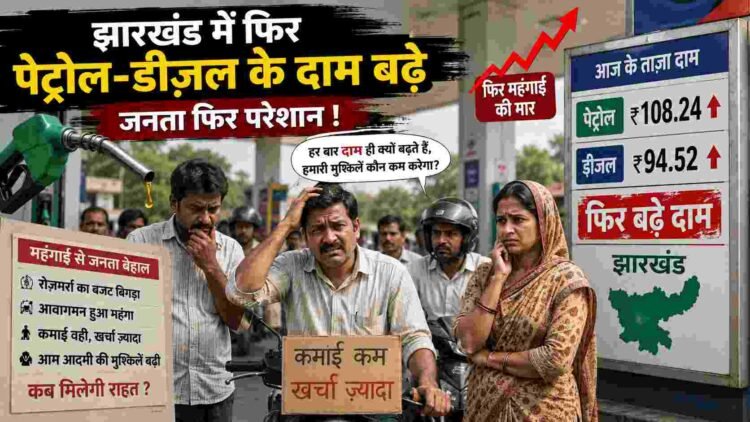 पेट्रोल-डीजल की कीमतों ने फिर बढ़ाई चिंता, झारखंड में क्या है ताजा रेट? पड़ोसी राज्यों का भी जानिए हाल