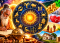 Mystical Zodiac Wheel representing Rashifal and Daily Horoscope in Hindi