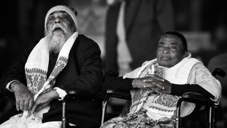 Reflective Elders in Wheelchairs