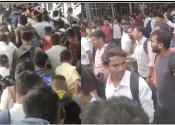 रांची रेलवे स्टेशन पर छात्रों की भीड़, झारखंड विधानसभा घेराव के लिए रवाना होते प्रदर्शनकारी छात्र