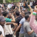 Police using water cannon to stop protesting students marching towards the Vidhan Sabha in Ranchi