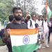 Protesting students gathered near the Old Vidhan Sabha in Ranchi over JPSC and JSSC exam irregularities