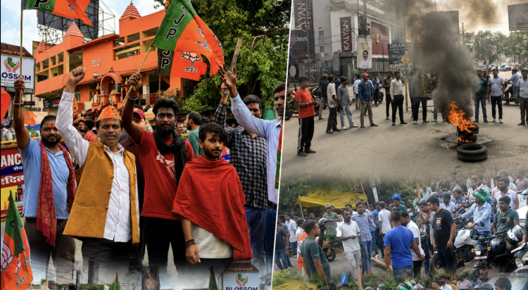 रांची में सड़कों पर उतरे बंद समर्थक, कई जगह टायर जलाए; किशोरगंज से कांके रोड तक जाम 1 रांची बंद और JPSC-JSSC छात्र प्रदर्शन का दृश्य