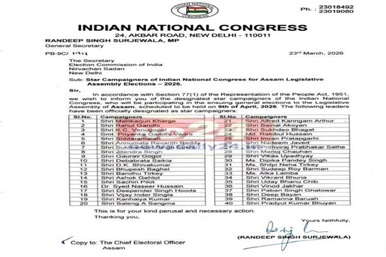 Assam Elections 2026: List of star campaigners released from Mallikarjun Kharge to Rahul Gandhi, 4 big faces from Jharkhand included