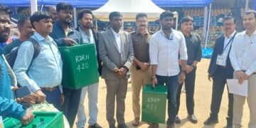 Municipal elections to be held tomorrow: Election officials and security personnel begin to leave.