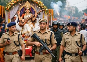 Ranchi police on alert for Saraswati Puja; strict action will be taken against those who disturb the atmosphere.