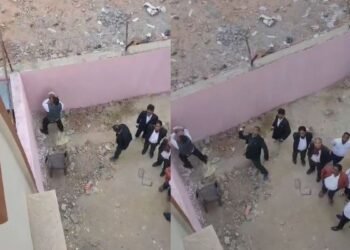 The Sadar Hospital boundary wall dispute escalated into a violent incident, with stone-pelting after a silent procession.