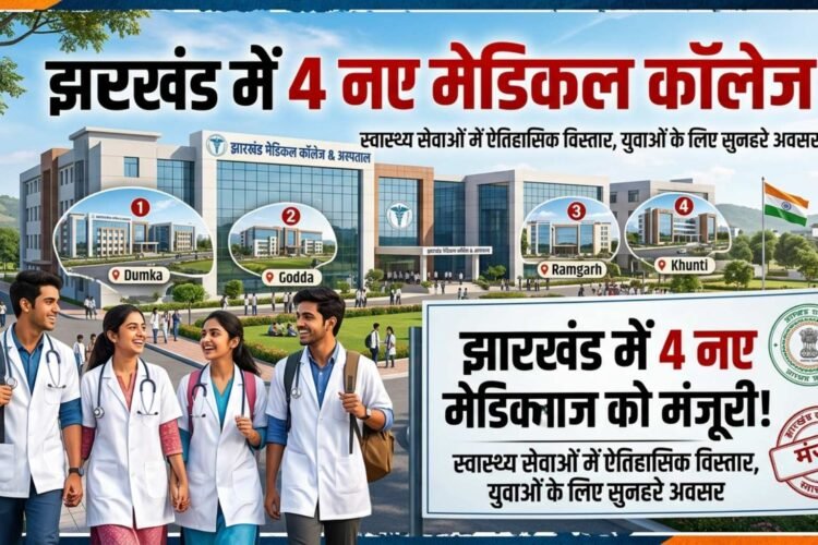 4 new medical colleges approved in Jharkhand: to be set up in Dhanbad, Jamtara, Giridih and Khunti on PPP mode