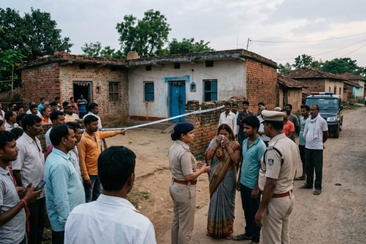 Chatra News Husband and wife quarrel over golgappas, newly married woman commits suicide by hanging herself