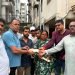 Family of worker who died of electrocution in Jamshedpur receives ₹10 lakh compensation; payment made following Saryu Roy's intervention.