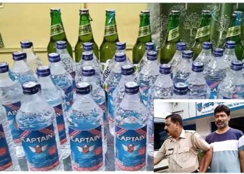 दुर्गापुर के कोक ओवन थाना क्षेत्र में अवैध शराब बिक्री के आरोप में गिरफ्तार आरोपी के खिलाफ पुलिस कार्रवाई