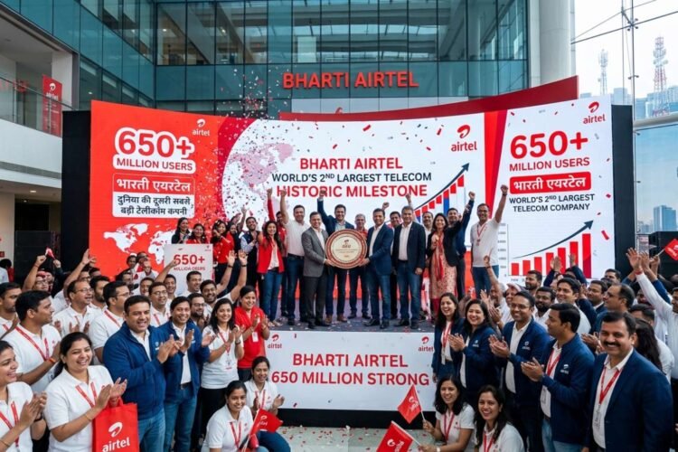 Creates history with 650 million users: Bharti Airtel becomes the world's second largest telecom company