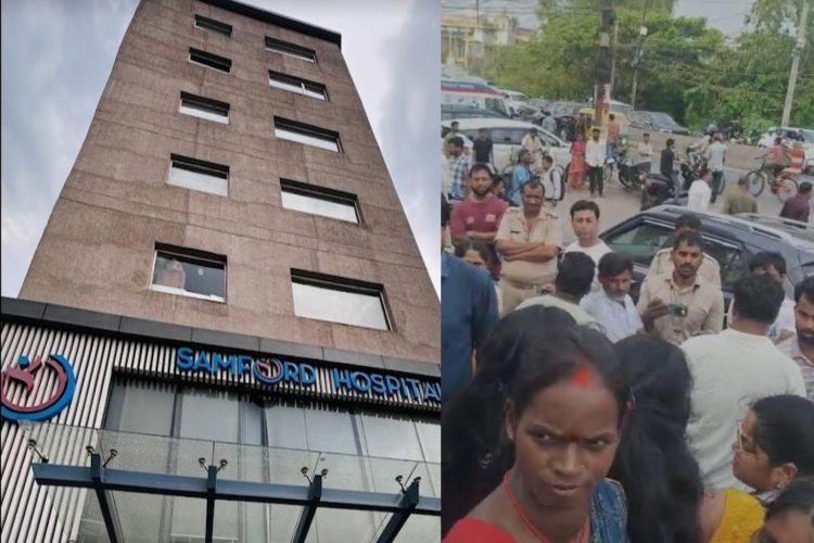 Samford Hospital में हंगामा, मरीज के परिजनों और स्टाफ के बीच मारपीट का वीडियो वायरल 1 Uproar at Samford Hospital; video of a scuffle between a patient's relatives and staff goes viral.