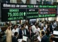 Stock Market Update: Sensex Jumps 800 Points to Cross 75000