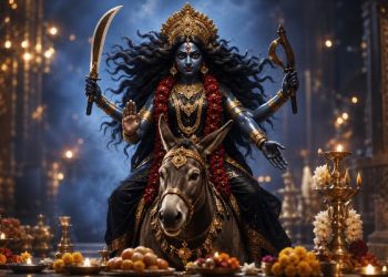 मां कालरात्रि का दिव्य स्वरूप, नवरात्रि के सातवें दिन की पूजा