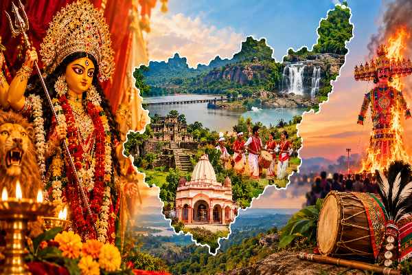 Durga Puja History in Jharkhand: रातू किला से दुर्गाबाड़ी तक, जानिए रांची की प्राचीन परंपराओं की कहानी 1 झारखंड में दुर्गा पूजा का इतिहास, मां दुर्गा की प्रतिमा, झारखंड का नक्शा और राज्य की सांस्कृतिक विरासत