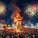 Dussehra 2026 पर रावण दहन का दृश्य