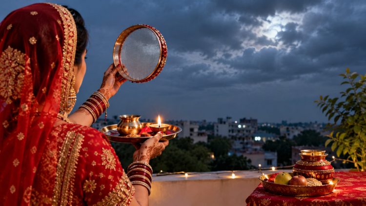 Karwa Chauth 2026: झारखंड में बादलों ने बढ़ाया सुहागिनों का इंतजार, चांद नहीं दिखा तो कैसे खोलें व्रत? 1 Karwa Chauth 2026: Clouds in Jharkhand prolong the wait for married women—how should they break their fast if the moon remains unseen?