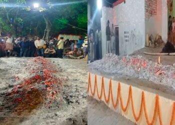 Manda Puja Ranchi: Manda Puja Celebrations in Full Swing in Chutia; 'Bhoktas' Walk Across Blazing Embers