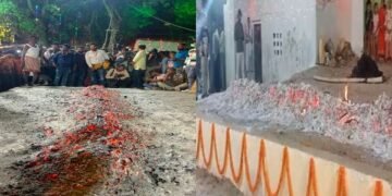 Manda Puja Ranchi: Manda Puja Celebrations in Full Swing in Chutia; 'Bhoktas' Walk Across Blazing Embers