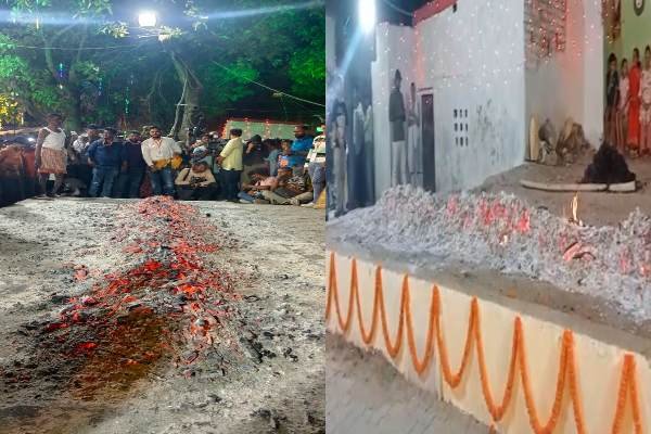 Manda Puja Ranchi: Manda Puja Celebrations in Full Swing in Chutia; 'Bhoktas' Walk Across Blazing Embers