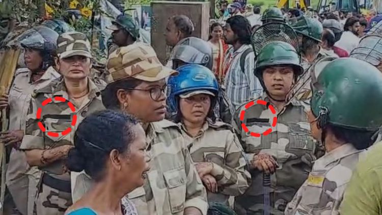 DPS चौक पर अतिक्रमण हटाने पहुंची पुलिस पर बड़ा सवाल! कई जवानों की नेम प्लेट गायब जवाबदेही किसकी? 1 Serious questions raised regarding the police team that arrived to remove encroachments at DPS Chowk! With nameplates missing from several officers' uniforms, who is accountable?