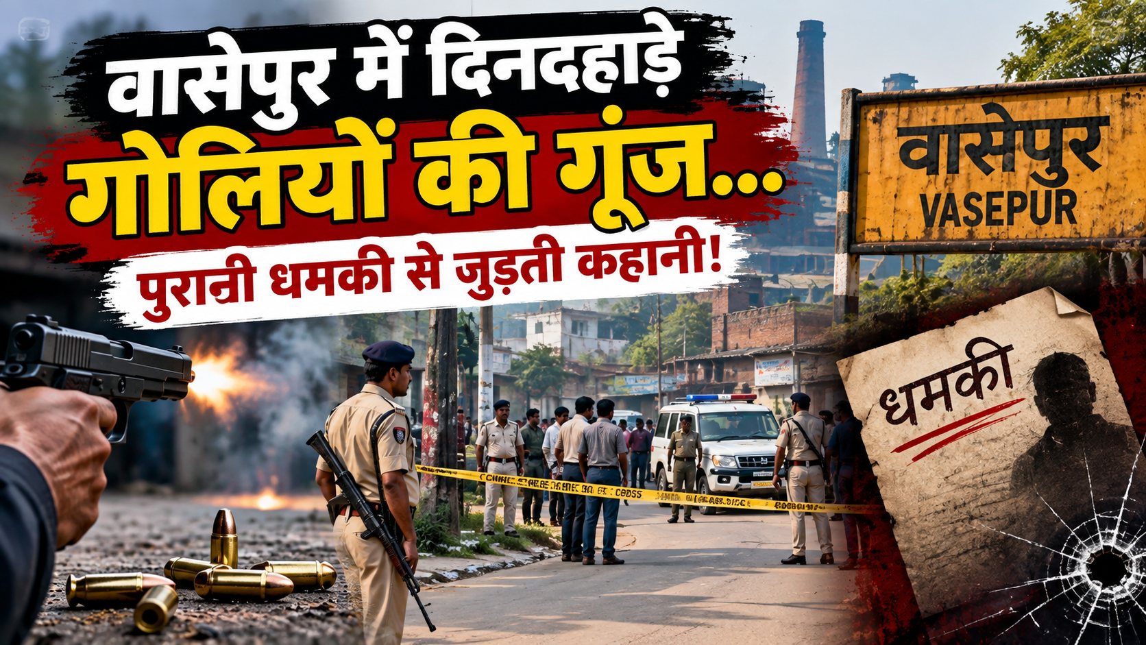 वासेपुर में दिनदहाड़े गोलियों की गूंज… लाल बाइक, 8 खोखे और पुरानी धमकी से जुड़ती कहानी!
