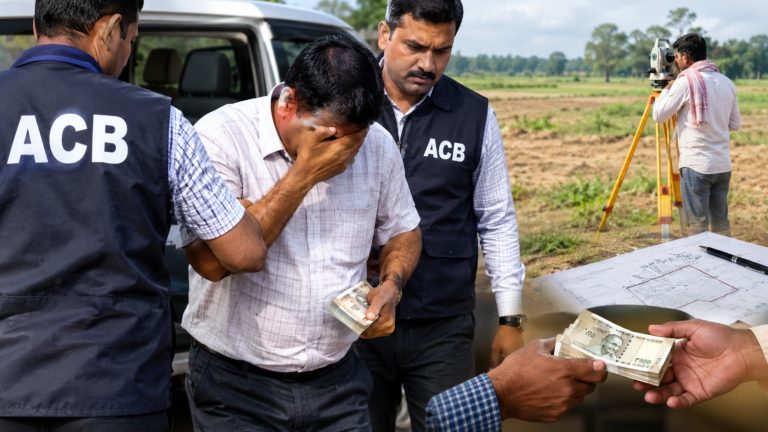 Breaking News: जमीन की मापी के बदले 2 लाख और 4 डिसमिल जमीन की मांग, 50 हजार लेते ACB ने अमीन को दबोचा