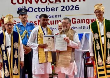 MLA Jairam Mahto becomes a ‘Doctor’; receives PhD degree at BBMKU convocation ceremony.