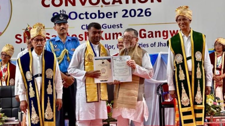 विधायक जयराम महतो बने ‘डॉक्टर’, BBMKU के दीक्षांत समारोह में मिली पीएचडी की उपाधि 1 MLA Jairam Mahto becomes a ‘Doctor’; receives PhD degree at BBMKU convocation ceremony.