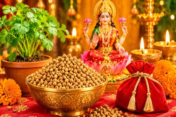 धनतेरस पर सोना-चांदी ही नहीं, साबुत धनिया खरीदने की भी है परंपरा, जानें महत्व 1 धनतेरस 2026 पर मां लक्ष्मी की पूजा के लिए साबुत धनिया और दीपक