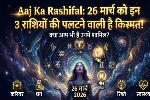 Aaj Ka Rashifal 26 March 2026: fortunes of 3 zodiac signs are about to turn around today—are you among them?