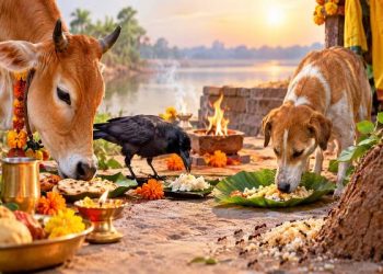 Pitru Paksha में गाय, कौआ और कुत्ते को भोजन कराने की परंपरा