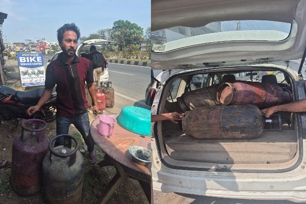 Ranchi News: Administration Cracks Down on Illegal Gas Refilling and Black Marketing in Ormanjhi; Large Quantity of Cylinders Seized