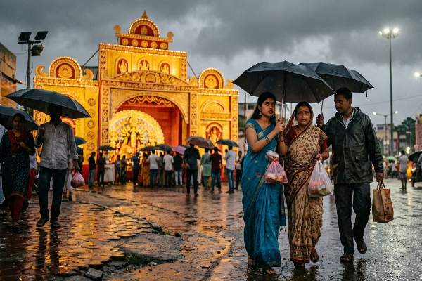 झारखंड में दुर्गा पूजा के दौरान बारिश डालेगी खलल? 13 अक्टूबर तक रांची समेत कई जिलों में अलर्ट जैसे हालात 1 झारखंड मौसम अपडेट 2026, दुर्गा पूजा के दौरान रांची समेत कई जिलों में बारिश के आसार