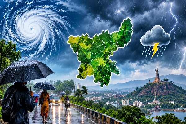 झारखंड में 27 अक्टूबर से बदलेगा मौसम, 17 जिलों में भारी बारिश और आंधी का अलर्ट 1 झारखंड में भारी बारिश, तेज आंधी और वज्रपात का अलर्ट, मौसम का बदला मिजाज