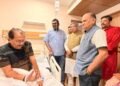 BJP leaders visit Finance Minister Radha Krishna Kishore in hospital, wish him a speedy recovery
