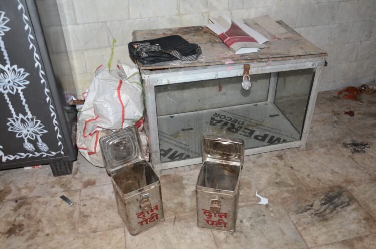 Theft at Shri Hari Mandir in Doranda, Ranchi; thieves break donation box and flee with cash