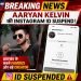Thumbnail showing Aaryan Kelvin Instagram account suspended news with Instagram ID error screen and creator Aman Pandit from Dhanbad Jharkhand