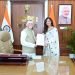 Former Miss India Steffi Patel met the Governor and expressed her commitment to give global recognition to Jharkhand tourism.