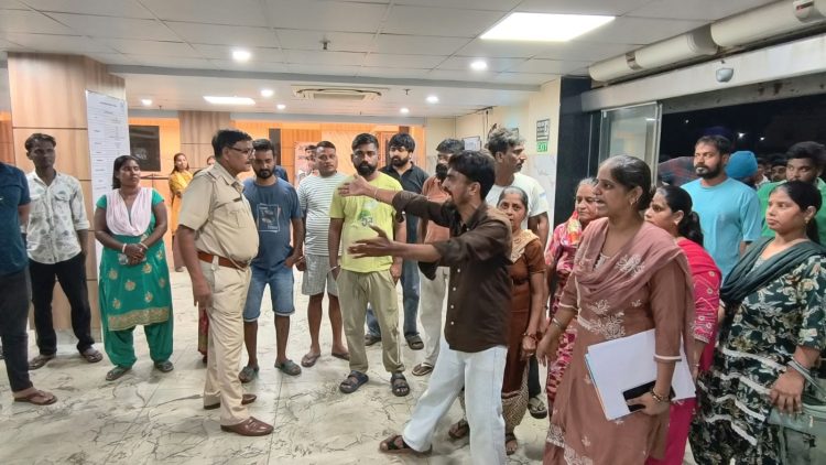 Uproar at Lifeline Hospital following patient's death; relatives allege negligence.
