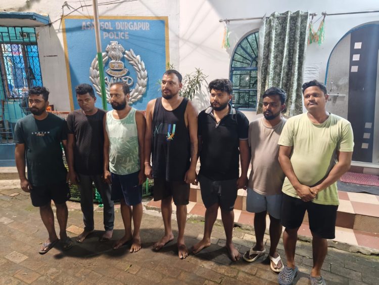 Police action against cybercrime in Niamatpur; 7 accused arrested.