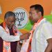 Khagen Mahato, Parinda Singh, and Kumkum Devi joined the BJP; Babulal Marandi welcomed them.