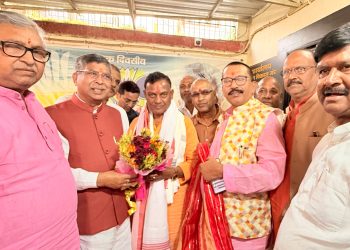 BJP State President Aditya Sahu met with Odisha's newly appointed Governor, Braj Mohan Ram.